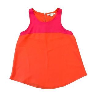 Forever 21 orange and pink block tank top